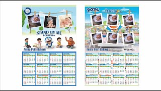 KALENDER KEREN TAHUN 2024  CORELDRAW [upl. by Delinda546]