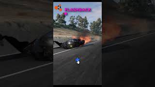 Lamborghini Crash 3 flashback ⚡️ 😱 BeamNG Drive shorts beamngdrive [upl. by Gladis]