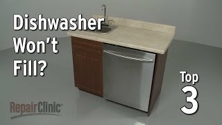 Dishwasher Won’t Fill With Water — Dishwasher Troubleshooting [upl. by Rossie97]