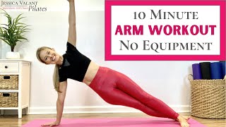 10 Minute Arm Workout No Equipment  Pilates for Arms [upl. by Fulbert]