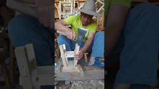 I produce and sell solid wood fourlegged stools mortise and tenon craftsmanship professional [upl. by Lamar516]