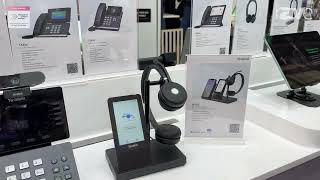 ISE 2024 Yealink Details WH66 DECT Wireless and UH37 USB Headsets for Hybrid Work [upl. by Nnagem]