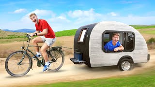 Ik Bouwde een Moderne Camper Achter mijn Fiets [upl. by Peadar]