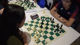 Last round Francois Marie MagpilyWGM Janelle Mae Frayna Rapid chess Open Kitchen Alekhine def [upl. by Id]