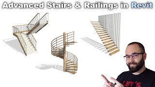 Advanced Stairs amp Railings in Revit Tutorial [upl. by Kristien]