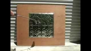 Tin Ceiling Fire Test [upl. by Arvind689]