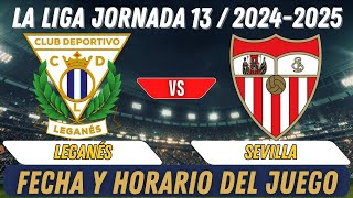 Partido De Liga Hoy Leganés vs Sevilla [upl. by Anoed923]