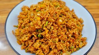 TAWA PULAO RECIPE  Mumbai Style Tawa Pulao  Easy and Quick Pulao Indian Rice  Mumbai Street Food [upl. by Yhtamit651]