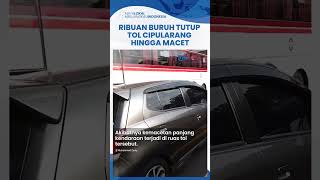 Penyebab Ribuan Buruh Tutup Tol Cipularang Arah Bandung Viral hingga Macet Parah Garagara UMK [upl. by Oniuqa272]