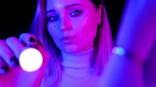 ASMR  TRACING your face with LIGHTS and UNINTELLIGIBLE whispers [upl. by Euqenimod555]