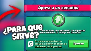 Para que SIRVE APOYAR a un Creador EN CLASH ROYALE  Como Apoyar a UN CREADOR en CLASH ROYALE [upl. by Gerfen181]