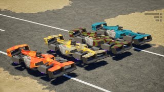 Hover F1 Car  Race  Canyon Brick Rigs [upl. by Ednalrym]