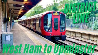 TFL  District Line West HamUpminster [upl. by Dirtsa]