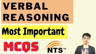 Verbal Reasoning MCQs  Tricks To Solve Verbal Ability MCQs NTS GAT NAT HAT [upl. by Roselin]