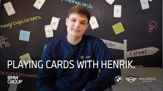 Playing CARds mit Henrik  dualer Student Technische Informatik I BMW Group Careers [upl. by Yonina]