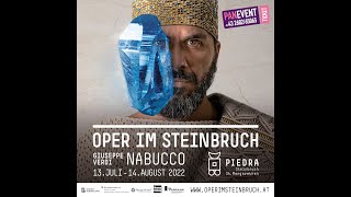 Premiere von Nabucco 2022 in der Oper im Steinbruch [upl. by Blaise]