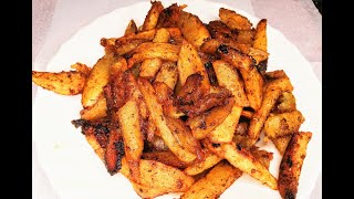 POTATOES FRIES FROM SCRATCHHOMEMADE FRENCH FRIES [upl. by Kuo]