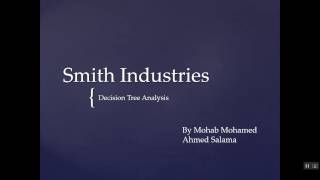 Decision Tree Analysis For Smith Industries Problem [upl. by Yurik817]