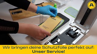 Unser Service Display Schutzfolie von Profis aufs Handy anbringen lassen [upl. by Notnad]