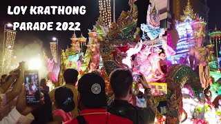 BEST Loy Krathong PARADE 2022  Full Tour Chiang Mai Thailand  INSANE Festival amp Celebration [upl. by Urdna]