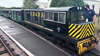 Ride on RHDR coaches pulled by Number 12 JB Snell romney hythe and dymchurch railway [upl. by Geri]