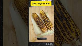 Corn Bhutta  Street Style Corn Bhutta  Roasted Corn Recipe  cooking corn bhutta street food [upl. by Bright842]