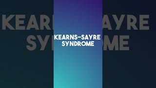 KEARNSSAYRE SYNDROME  shorts reels mrcp cardiology neurology ophthalmology pastest madbox [upl. by Yelsnit627]