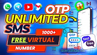 Create UNLIMITED Telegram WhatsApp Accounts Free On USA Numbers  Voip Number  OTP Verification [upl. by Doone]