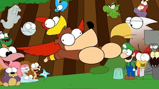 The EXTREMELY REAL STRATEGY GUIDE to Banjo Kazooie Cartoon  PART 3 [upl. by Asihtal]