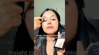 Highlighter as a eyeshadow 🤩 beautyhacks eyemakeup hack beauty [upl. by Eihtak]