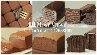 가장 많이 본 10가지 초콜릿 케이크 amp 디저트 모음zip Top 10 Most Viewed Chocolate Cake amp Dessert Recipe  Cooking tree [upl. by Hertberg]