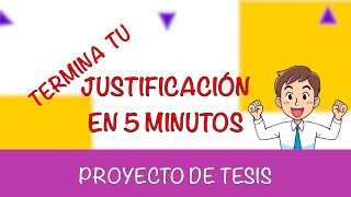 💯 Cómo hacer la Justificación de la Investigación  Ejemplos [upl. by Aerdnak478]