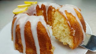 Super Moist and fluffy Lemon Cake Recipe  Easy Homemade Lemon Cake [upl. by Namyac]