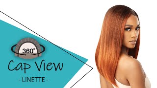 Cap View Outre Perfect Hairline 13quotX4quot Fully Hand Tied Lace Wig  LINETTE [upl. by Sola]