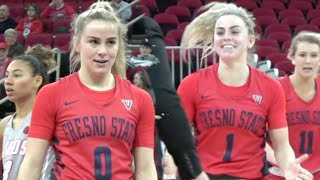 The CAVINDER TWINS are KILLING College Basketball Leading Fresno State to 50 [upl. by Lanita]