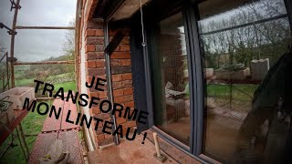 Comment habiller un linteau en béton dune planche en chêne [upl. by Ramsa]