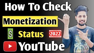 How To Check Monetization Status On YouTube  YouTube Monetization Kaise Check Kare 2021 [upl. by Llerat]