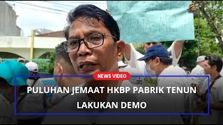 Kantor Distrik X Medan Aceh Didemo Puluhan Jemaat HKBP Pabrik Tenun [upl. by Gibb900]