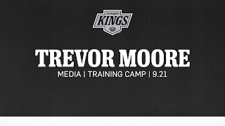 Forward Trevor Moore  0921 LA Kings Training Camp  Media Availability [upl. by Coffin]