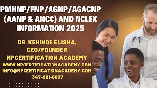 PMHNP FNP AGNP AGACNP AANP AND ANCC REVIEWS and NCLEX DR KEHINDE ELISHAs REVIEW [upl. by Ariajaj360]