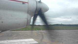 Landing at Pyongyang airport in an Air Koryo An24 RV [upl. by Dennet]