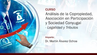 Análisis de la Copropiedad Asociación en Participación y Sociedad Conyugal Legalidad y Tributos [upl. by Hermosa]