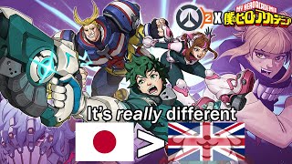 The MHA Overwatch collab details that English players wont notice [upl. by Enellek131]