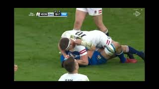 Owen Farrell v Sebastian Negri 2023 [upl. by Lyell464]