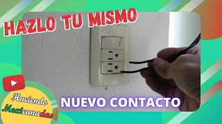 🔌⚡Cómo instalar un contacto nuevo a partir de otro ya existente⚡🔌 [upl. by Gaspar915]