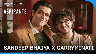 When CarryMinati Met Sandeep Bhaiya  Aspirants Season 2  Prime Video India [upl. by Socem255]