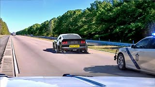 Craziest Ford Mustang Police Pursuits Caught on Dashcam 2 [upl. by Emsoc]