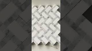 Bianco Carrara Thassos Parquet Marble Mosaic [upl. by Ttevi]