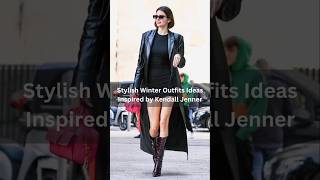 Kendall Jenner  Stylish Winter Fashion trending fashion viralvideo short hollywood ytshorts [upl. by Delsman]