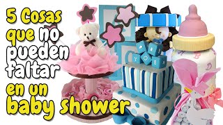 5 Cosas que no pueden faltar en tu Baby Shower HD [upl. by Robbin]